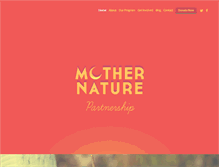 Tablet Screenshot of mothernaturepartnership.org